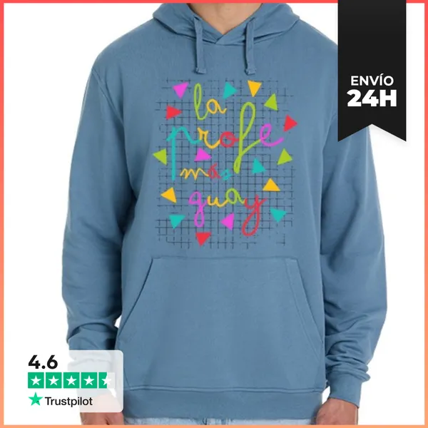 Sudadera Unisex Con Capucha La Profe Más Guay LaTostadora