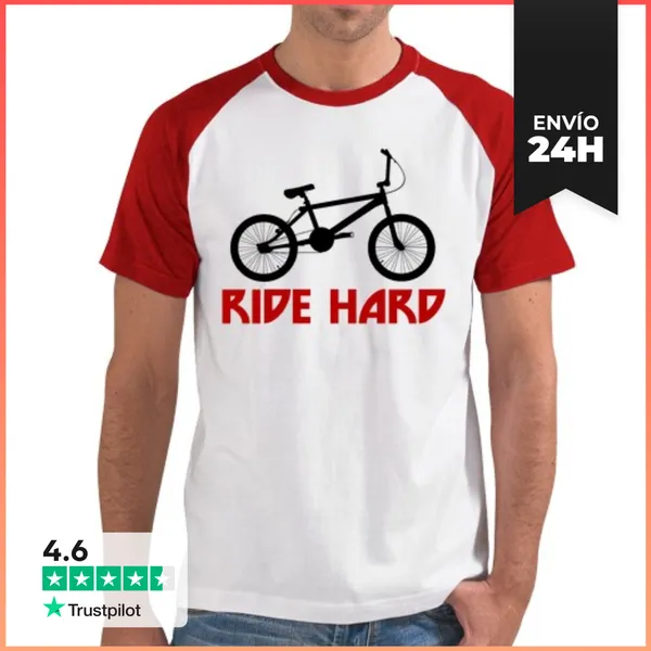 Camiseta Hombre, Estilo Béisbol Efedefunko © BMX RideHard -