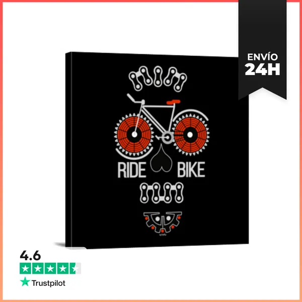 Lienzo Cuadrado SKULL RIDE LN LaTostadora