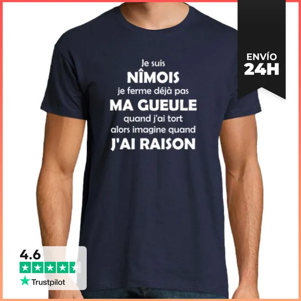 Camiseta Hombre Clásica Yo Soy De Nimes LaTostadora