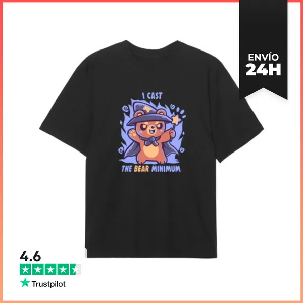 Camiseta Oversize El Hechizo Del Mínimo Oso - Camiseta De Gran
