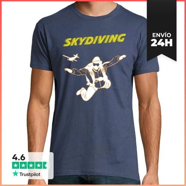 Camiseta Hombre Clásica Camiseta Skydiving Mod.1 LaTostadora
