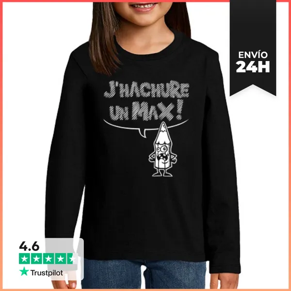 Camiseta Manga Larga Para Niños El Lema Del Diseñador Gráfico