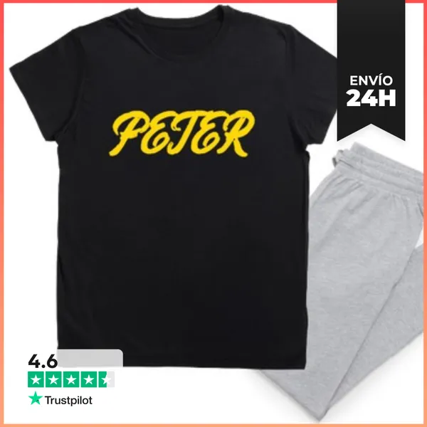 Pijama Texto Amarillo LaTostadora