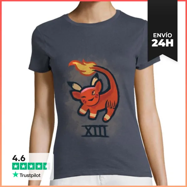 Camiseta Mujer Clásica The Red XIII King LaTostadora