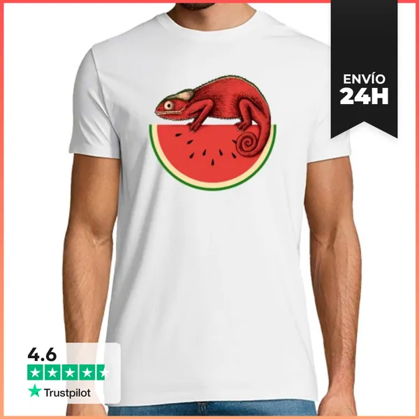 Camiseta Hombre Clásica Camaleón De Agua LaTostadora