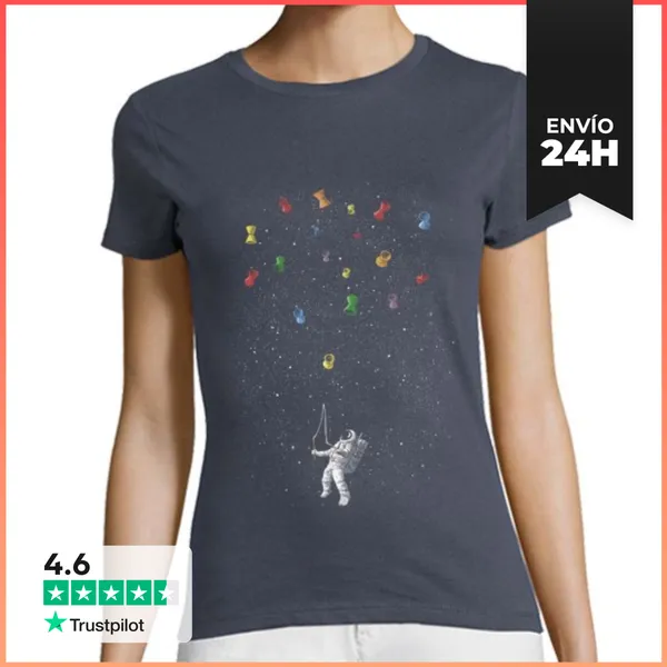 Camiseta Mujer Clásica Diábolo Espacial LaTostadora