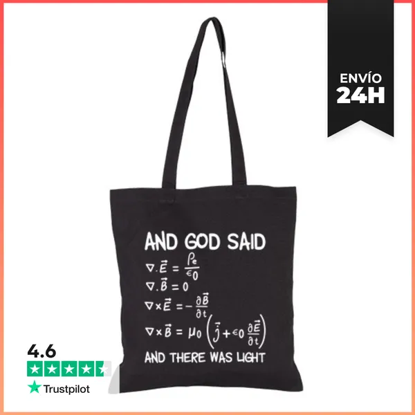 Bolsa De Tela Ecuaciones De Maxwell Y Dios Dijo Y LaTostadora