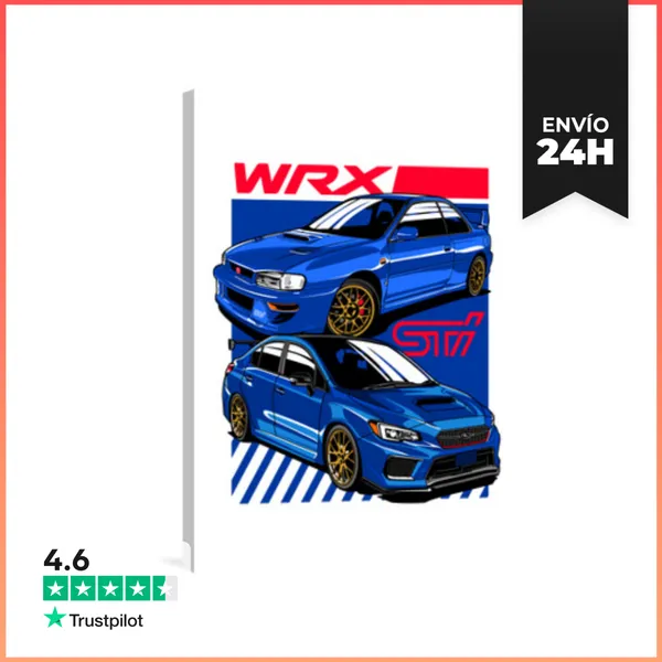 Lienzo Vertical WRX STI LaTostadora