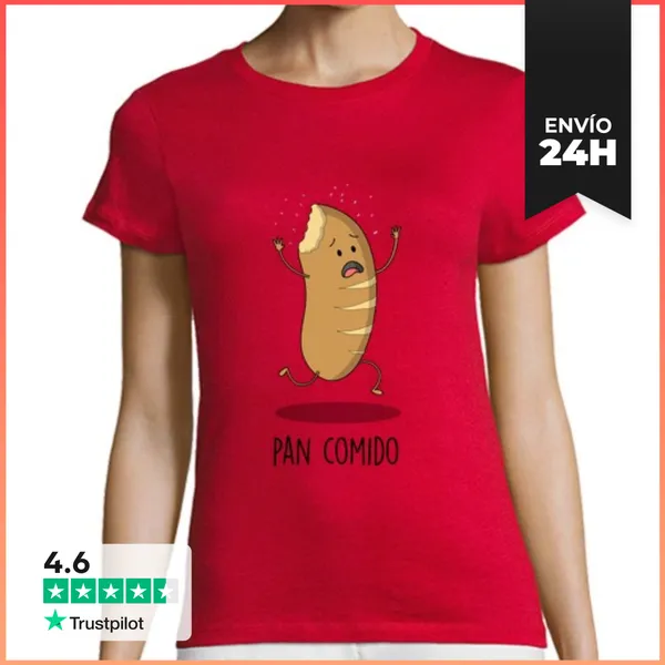 Camiseta Mujer Clásica Pan Comido LaTostadora