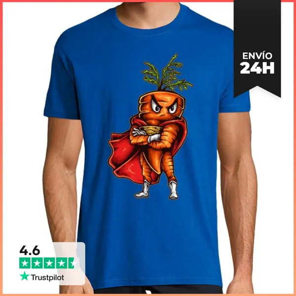 Camiseta Hombre Clásica Super Carrot LaTostadora