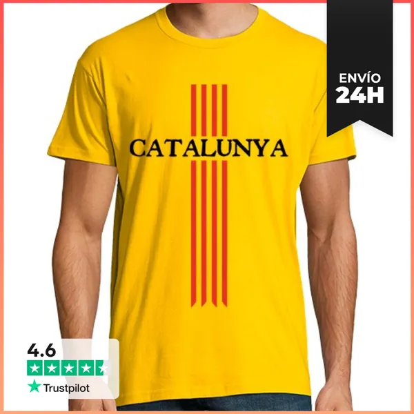 Camiseta Hombre Clásica Catalunya Barres LaTostadora