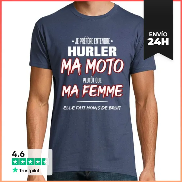 Camiseta Hombre Clásica Humor De Regalo De Motocicleta