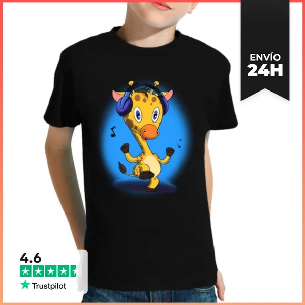 Camiseta Clásica Para Niños Amante De La Música Dj Auriculares I