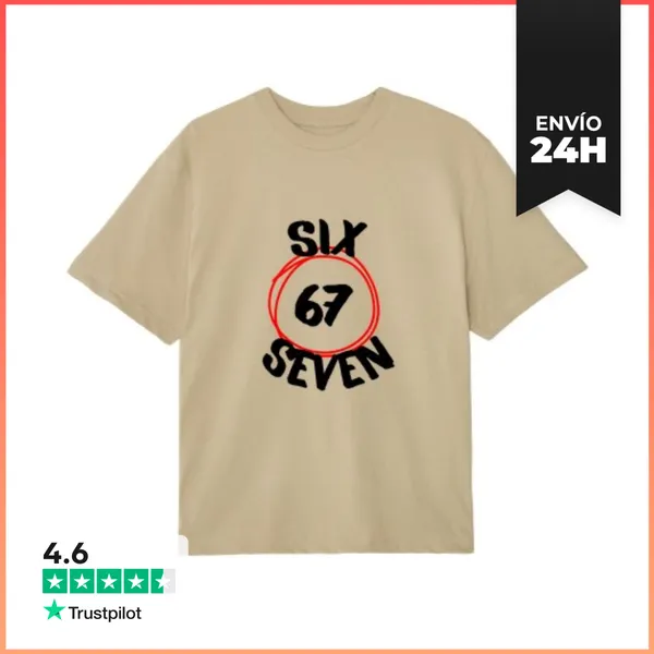 Camiseta Oversize Six Seven 67 LaTostadora