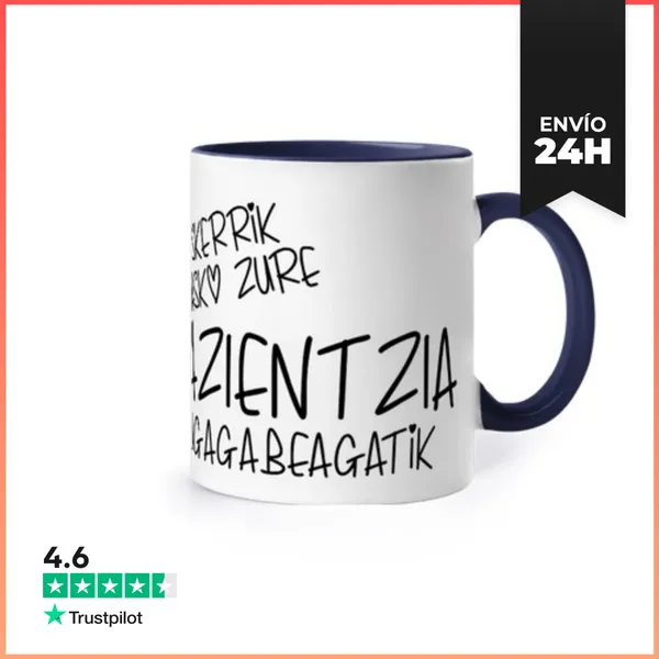 Taza De Colores Eskerrik Asko Zure Pazientzia Mug... BH