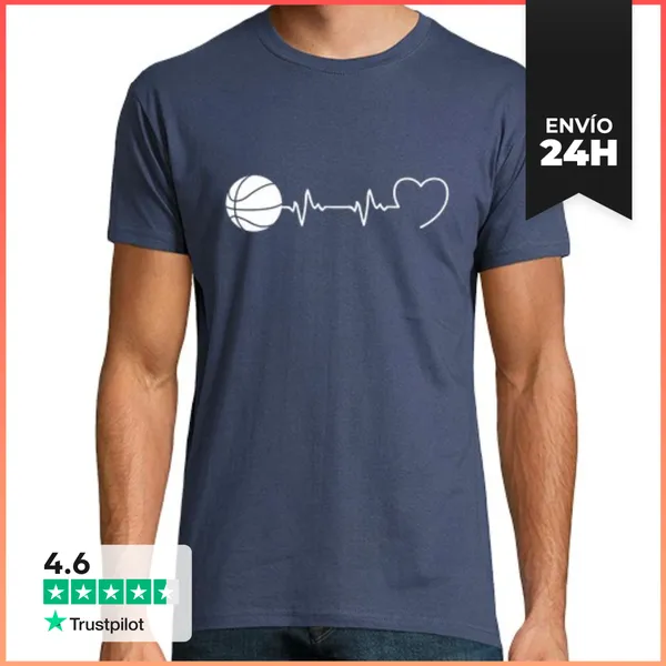 Camiseta Hombre Clásica Vencer Baloncesto Humor Baloncesto
