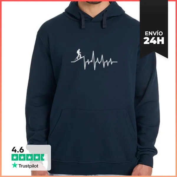 Sudadera Unisex Con Capucha SKIMO BEATS WHITE LaTostadora