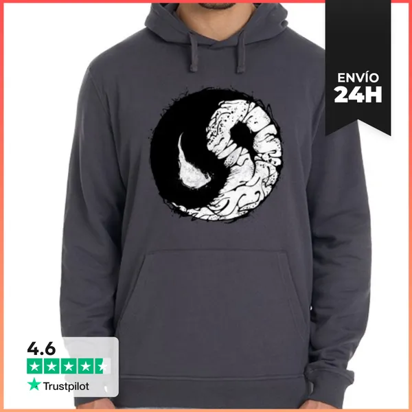 Sudadera Unisex Con Capucha Hombre, Jersey Con Capucha, Blanco