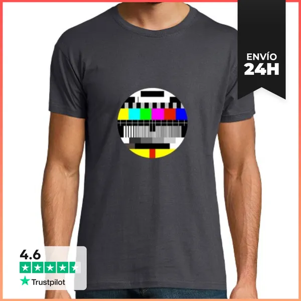Camiseta Hombre Clásica Camiseta Hombre Tv LaTostadora