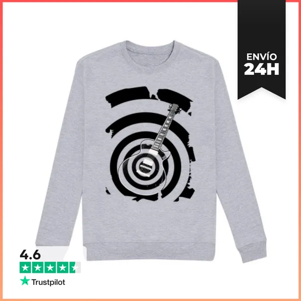 Sudadera Unisex Black Label Guitar LaTostadora