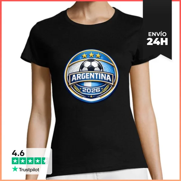 Camiseta Mujer Clásica Fútbol Argentina 2026 LaTostadora