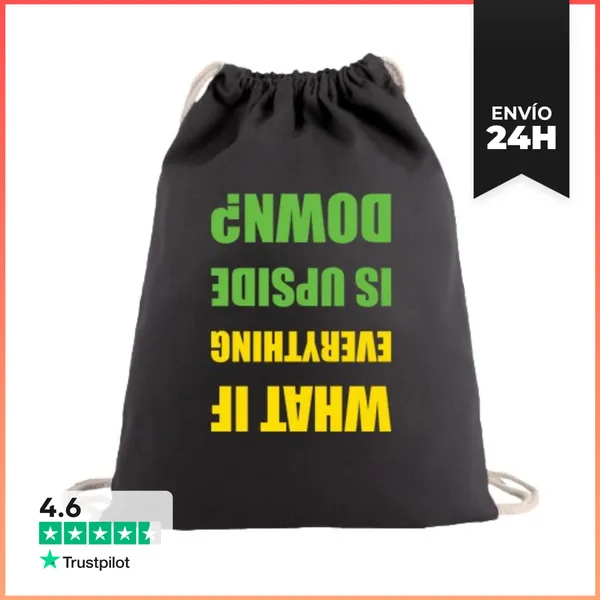 Mochila Saco Con Cuerdas Upside Down 2 LaTostadora