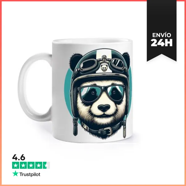 Taza Panda Motero LaTostadora