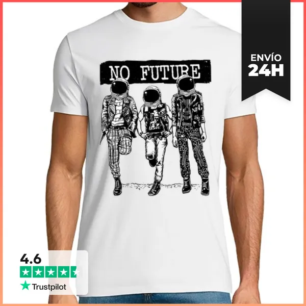 Camiseta Hombre Clásica No Future LaTostadora