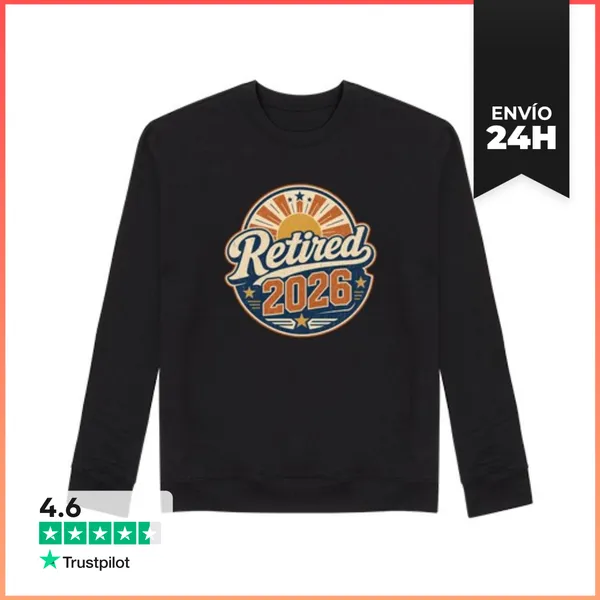 Sudadera Unisex Vintage Sunset - Retired 2026 Ideal For Men And