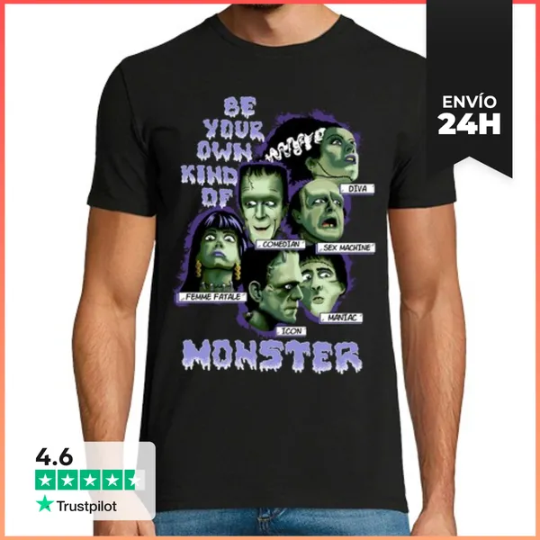 Camiseta Hombre Clásica Be Your Own Kind Of Monster LaTostadora