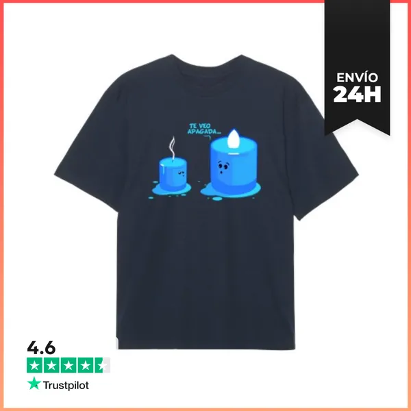 Camiseta Oversize Te Veo Apagada LaTostadora