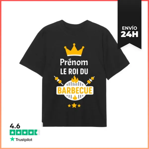 Camiseta Oversize El Rey De La Barbacoa: Una Idea De Rega