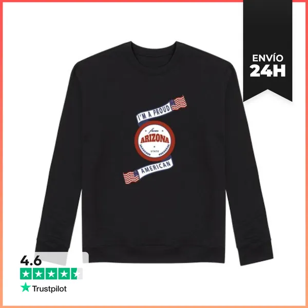 Sudadera Unisex Insignia Del Estado De Arizona Orgulloso