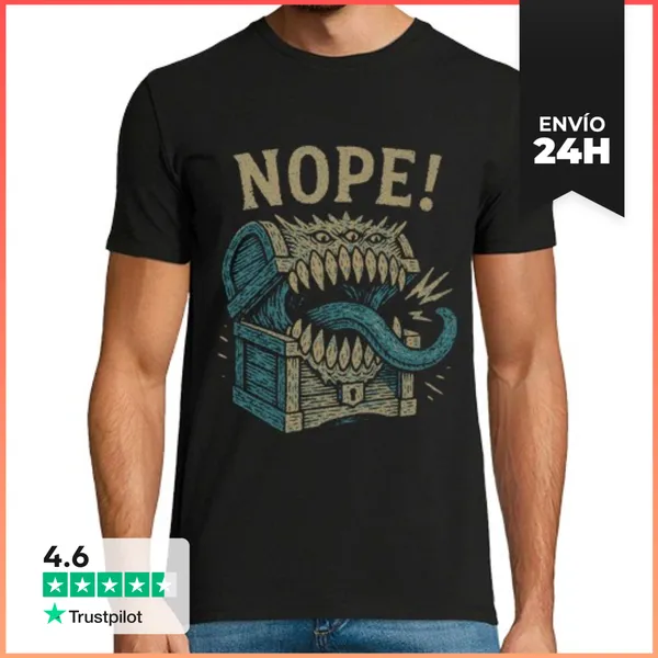 Camiseta Hombre Clásica Mimic Nope LaTostadora