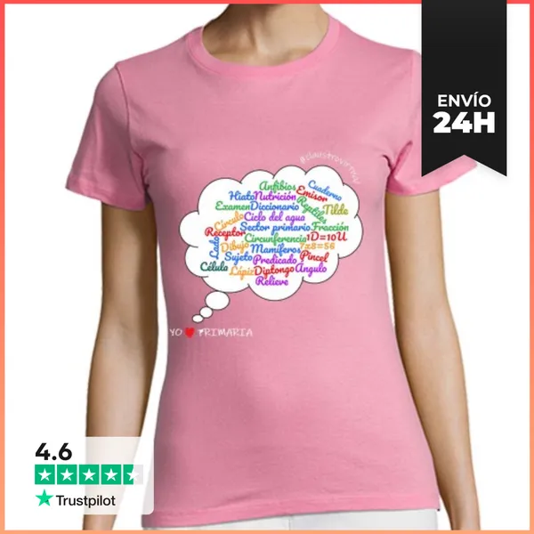 Camiseta Mujer Clásica Primaria Blanco LaTostadora
