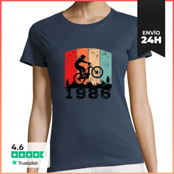 Camiseta Mujer Clásica 1986 40 Aniversario LaTostadora