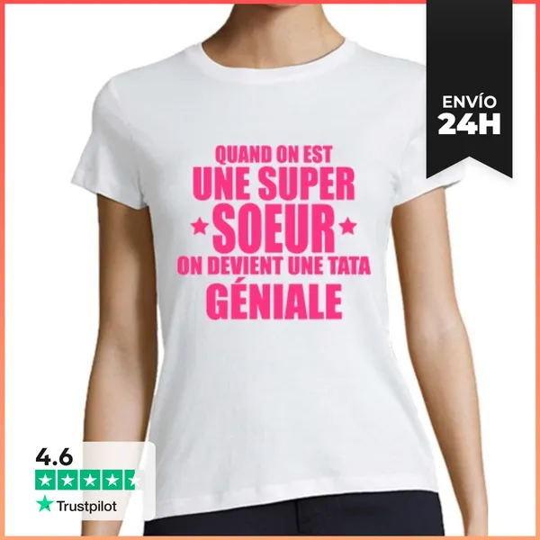 Camiseta Mujer Clásica Nos Convertimos En Un Gran Tata