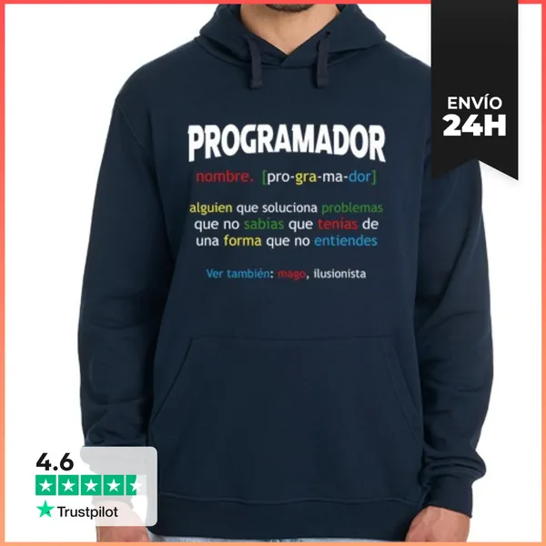 Sudadera Unisex Con Capucha Programador Código Informático PC