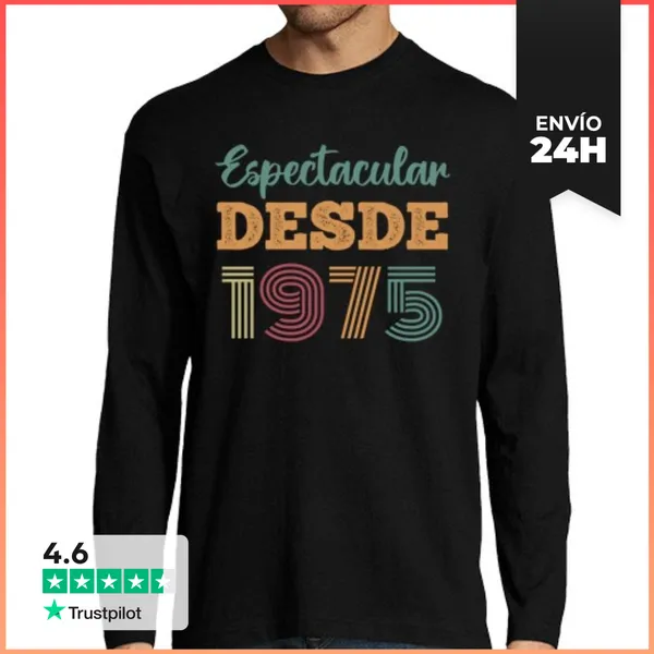 Camiseta Hombre Manga Larga ESPECTACULAR DESDE 1975 LaTostadora