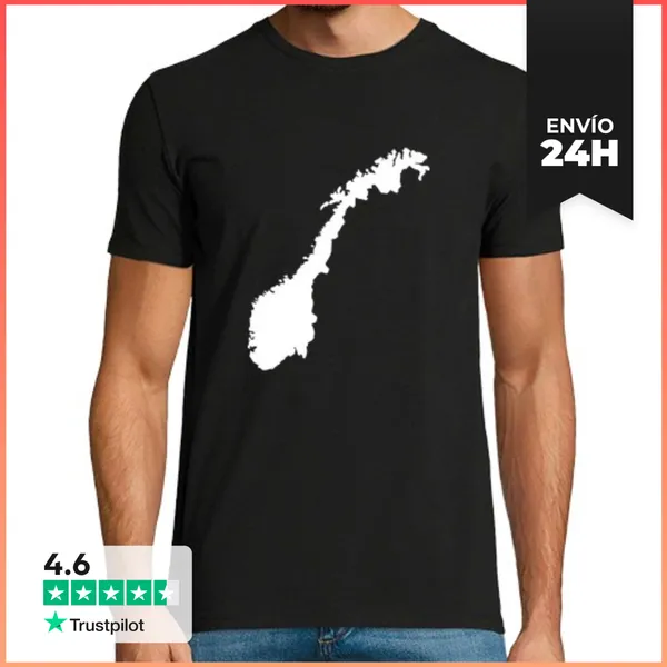 Camiseta Hombre Clásica Noruega LaTostadora