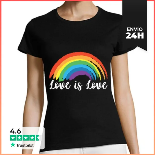 Camiseta Mujer Clásica Orgullo Gay Lgbt Lesbianas Gays Csd Arc