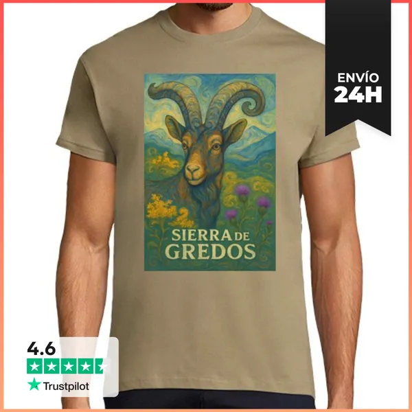 Camiseta Hombre Clásica Macho Montés Diseño LaTostadora