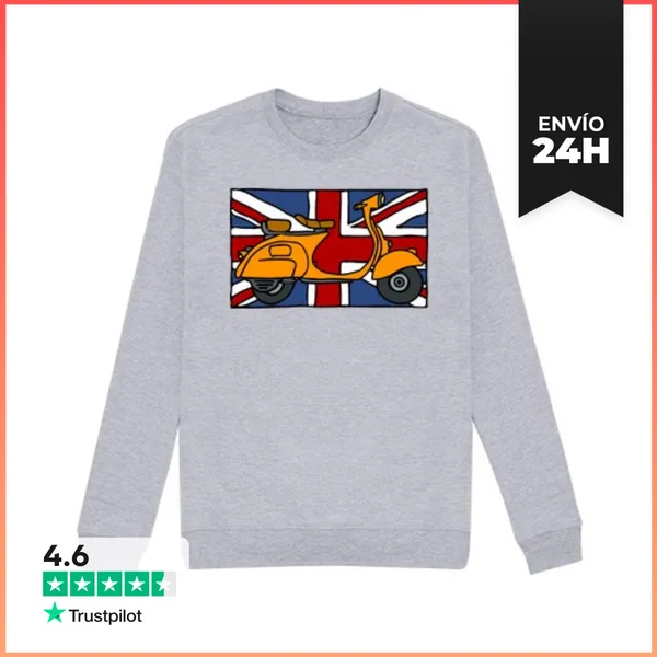 Sudadera Unisex Vespa London LaTostadora