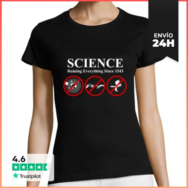 Camiseta Mujer Clásica Ciencia LaTostadora