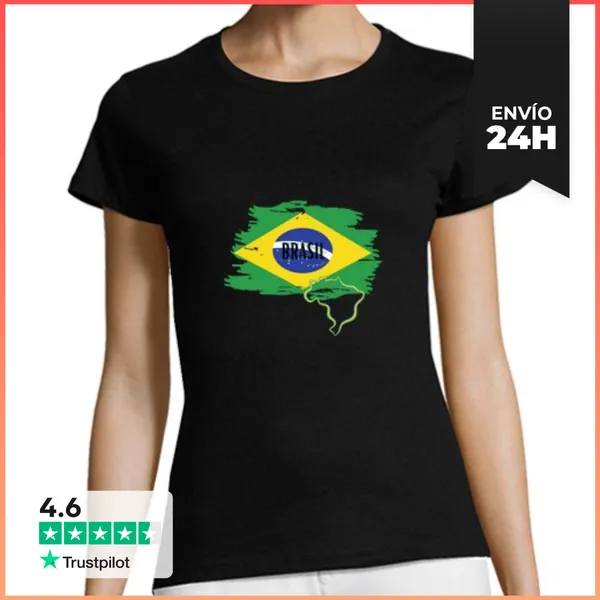 Camiseta Mujer Clásica Brasil LaTostadora