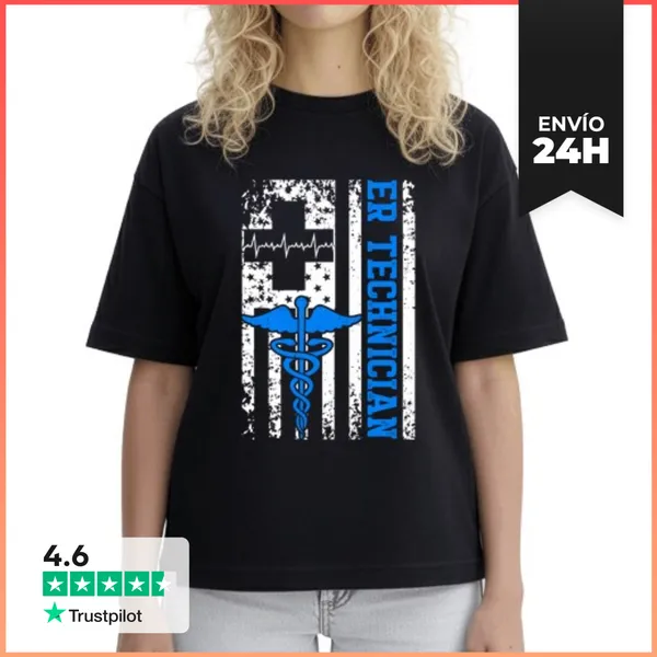 Camiseta Mujer Boxy Habilidades De Técnico De Urgencias Técnico