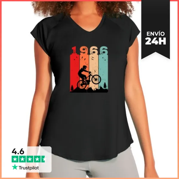Camiseta Deportiva Mujer 1966 60 Anos LaTostadora