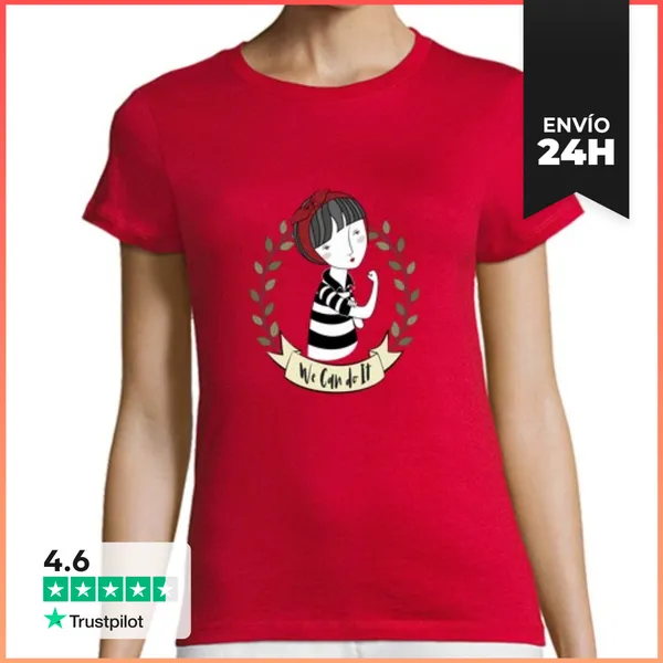 Camiseta Mujer Clásica We Can Do It - Feminista - Podemos Hace