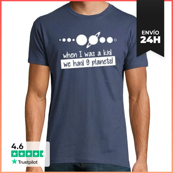 Camiseta Hombre Clásica Plutón LaTostadora